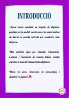 Vista previa - Tarjetas / Manipulativos - Disfresses: troba la meitat - página 1