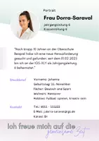 Vorschau - Arbeitsblätter - Steckbrief für Lehrkräfte Vorstellung Lehrerzimmer Eltern - Seite 1