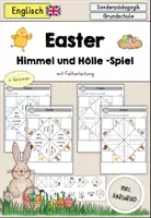 Vorschau - Arbeitsblätter - Easter Ostern Lernspiel Himmel und Hölle - Englisch - Deckblatt