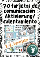 Vorschau - Spiele - calentamiento - 70 tarjetas de comunicación - 1.-2. Jahr Anfangsunterricht - Deckblatt