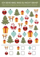 Vorschau - Arbeitsblätter - Arbeitsblätter für Kindergarten. Weihnachtsedition. - Seite 1
