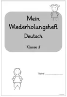 Vorschau - Arbeitsblätter - Wiederholungsheft/Übungsheft Klasse 3 Deutsch (Fit für die 4.Klasse) - Seite 1
