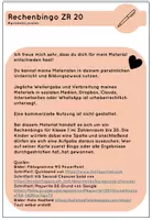 Vorschau - Arbeitsblätter - Rechenbingo Klasse 1 Freiarbeit - Seite 1