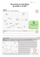 Vorschau - Arbeitsblätter - Zeichnen überstumpfer Winkel - Erkundungsstunde - Deckblatt