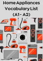 Προεπισκόπηση - Φύλλα εργασίας - Home Appliances Vocabulary List (A1-Α2) - Εξώφυλλο