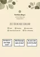 Vorschau - Aufgabenkarten - Poster | Ziele für das neue Schuljahr - Seite 1