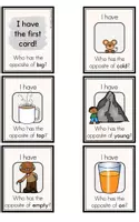 anteprima - Giochi - Opposites (Adjectives) - I have ... Who has..? Game - Pagina 1