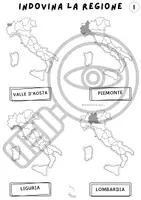 anteprima - Esercizi - Indovina le regioni d'Italia - Pagina di copertina