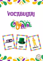 Vista previa - Tarjetas / Manipulativos - Vocabulari Carnaval - Portada