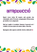 Vista previa - Tarjetas / Manipulativos - Vocabulari Carnaval - página 1