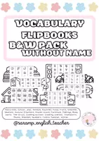 Vista previa - Tarjetas / Manipulativos - VOCABULARY 40 FLIPBOOKS PACK (WITHOUT COLOR AND WITHOUT WORDS) - Portada