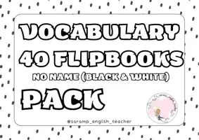 Vista previa - Tarjetas / Manipulativos - VOCABULARY 40 FLIPBOOKS PACK (WITHOUT COLOR AND WITHOUT WORDS) - página 1