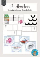 Vorschau - Fördermaterial/Inklusion - Bildkarten Buchstabeneinführung Lautbild F - Deckblatt