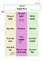 Vorschau - Spiele - English idioms | Paare bzw. Tripple | Spielkärtchen - Seite 3