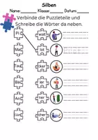 Vorschau - Arbeitsblätter - Silben Thema Berufe - DaZ/DaF, Deutsch (Klasse 1 und 2) - Seite 3
