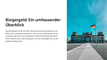 Vorschau - Fördermaterial/Inklusion - Präsentation: Bürgergeld – Ein umfassender Überblick als PDF und PowerPoint-Datei - Seite 1