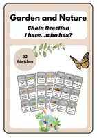 Vorschau - Spiele - Chain Reaction: I have..who has..Garden and Nature (Klasse 6) - Deckblatt