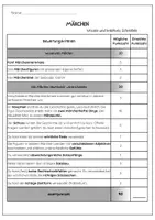 Vorschau - Arbeitsblätter - Märchen: Klassenarbeit mit Bewertungsraster und Probeklausur - Seite 2