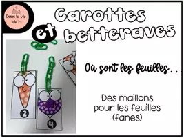 Aperçu - Apprentissages en autonomie - Carottes et betteraves Alimentation dénombrement - Page 1