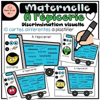 Aperçu - Apprentissages en autonomie - Mon panier d'épicerie Discrimination visuelle - Page de couverture