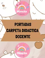 Vista previa - Para docentes: organización, planificación y formación - Portada de carpeta didactica docente - Portada
