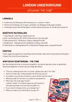 Vorschau - Arbeitsblätter - London | The Tube Dialogstunde & Wortschatz | Underground - Seite 2