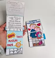 anteprima - Flashcard - 💙 Biglietto pop-up per la Festa del Papà - Pagina 3