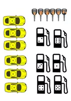 Aperçu - Apprentissages en autonomie - jeu mathématiques jusqu'à 6 "Gare ta voiture!" - Page de couverture