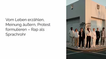 Vorschau - Arbeitsblätter - Präsentation: Vom Leben erzählen, Meinung äußern, Protest formulieren – Rap als Sprachrohr als PDF und PowerPoint-Datei - Deckblatt