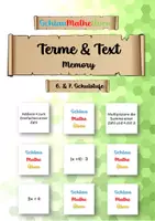 Vorschau - Spiele - SchlauMatheÜben - Terme & Text - Memory - Deckblatt
