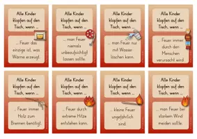 Vorschau - Spiele - Feuer - Alle Kinder klopfen auf den Tisch (Lesespiel) Klasse 4 - Seite 2