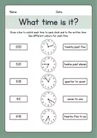 Vorschau - Arbeitsblätter - Materialpaket Telling the time - What time is it? - Seite 2