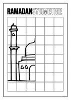 Vorschau - Mal- und Bastelvorlagen - Symmetrie Ramadan Islam Mathematik 17 Arbeitsblätter - Seite 1