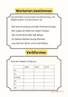 Vorschau - Arbeitsblätter - Probevorbereitung/Wortarten und Verben - Seite 2