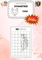 Vorschau - Arbeitsblätter - FREEBIE: Symmetrie Tiere Arbeitsblatt - Deckblatt