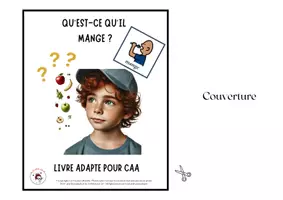 Aperçu - Apprentissages en autonomie - Livre Adapté en CAA, Mot de base "Mange" les fruits - Page 3