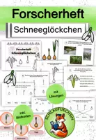 Vorschau - Arbeitsblätter - Forscherheft Schneeglöckchen Frühblüher Klasse 1 2 3 4 - Deckblatt