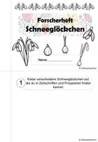 Vorschau - Arbeitsblätter - Forscherheft Schneeglöckchen Frühblüher Klasse 1 2 3 4 - Seite 2