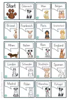 Vorschau - Stationenlernen - Domino Hauptstädte Europa 2 Spiele Hundeklasse Schulhund - Seite 1