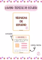 Vista previa - Tarjetas / Manipulativos - LLAVERO SOBRE TÉCNICAS DE ESTUDIO - Portada