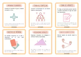 Vista previa - Tarjetas / Manipulativos - LLAVERO SOBRE TÉCNICAS DE ESTUDIO - página 3