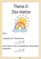 Vorschau - Arbeitsblätter - Das Wetter - Seite 1