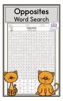 Vista previa - Hojas de trabajo - Opposites (Adjectives) - Word Search - Portada