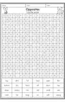 anteprima - Esercizi - Opposites (Adjectives) - Word Search - Pagina 1