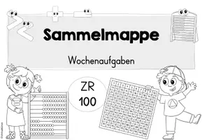 Vorschau - Arbeitsblätter - Zahlenraum 100 | Tägliche Übung Mathematik Klasse 2 | Wochenaufgaben Mathe - Seite 1