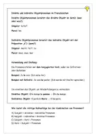 Vorschau - Arbeitsblätter - Direkte und indirekte Objektpronomen im Französischen Einführung Aufgaben Lösung - Seite 1