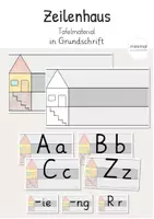 Vorschau - Poster - Zeilenhaus: Grundschrift mit allen Lauten (Lineaturhaus) - Deckblatt