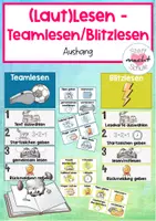 Vorschau - Arbeitsblätter - (Laut)Lesen - Teamlesen/Blitzlesen - Deckblatt