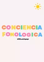 Vista previa - Tarjetas / Manipulativos - Conciencia fonológica | @lidia.pedagoga - Portada