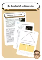 Vorschau - Arbeitsblätter - Die Gesellschaft im (Deutschen) Kaiserreich - Deckblatt